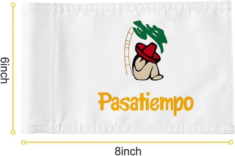 2BUT Pasatiempo Golf Club Golf Pin PGA Flag Practic Putting Green Golf Flag For Backyard Garden Double-Sewn 600D Nylon Miniature Pin Flag Regulation Tube Flag(8"X6") - Image 2